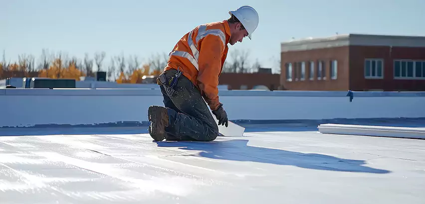 Flat Roof Drain Installation in Homer Glen
