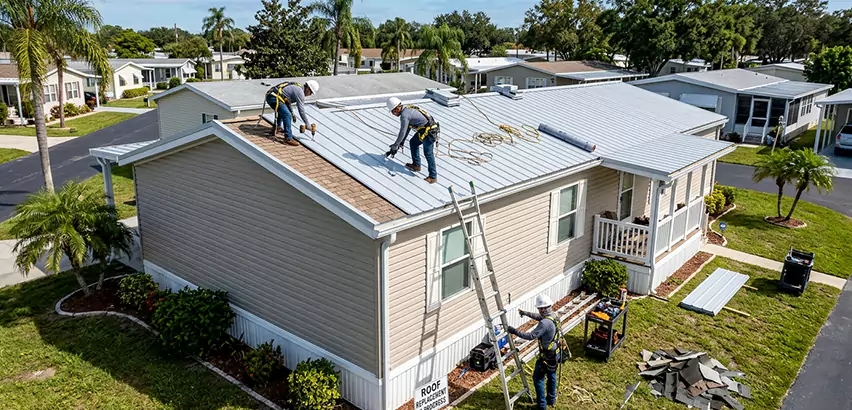 Mobile Home Metal Roof Replacement in Homer Glen